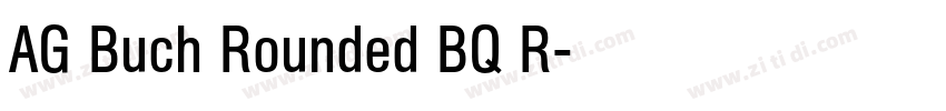 AG Buch Rounded BQ R字体转换
